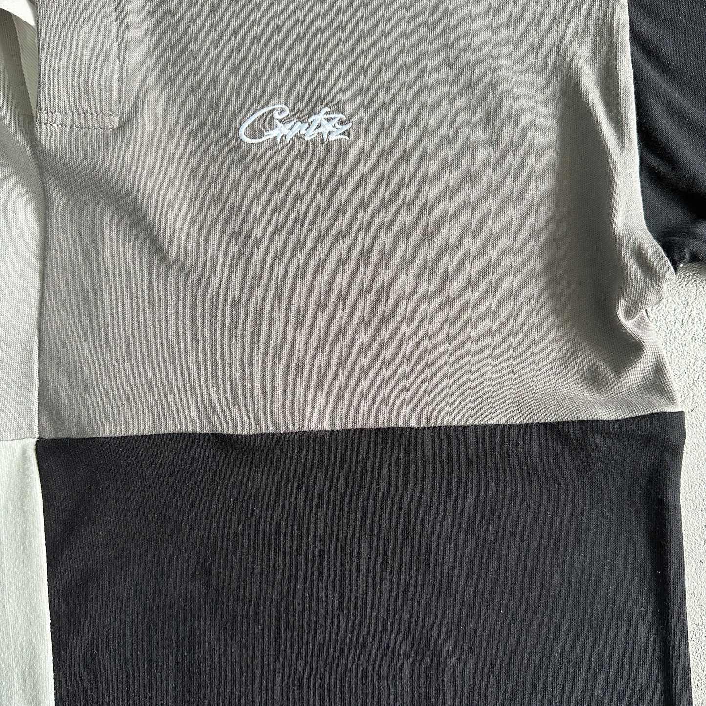 Corteiz C-Star Rugby Shirt Greyscale