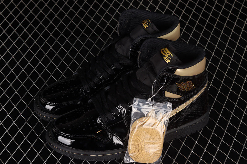 Jordan 1 Retro High Black Metallic Gold