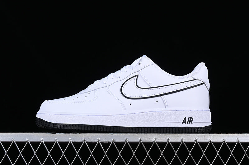 Nike Air Force 1 Low '07 White Black Outline Swoosh