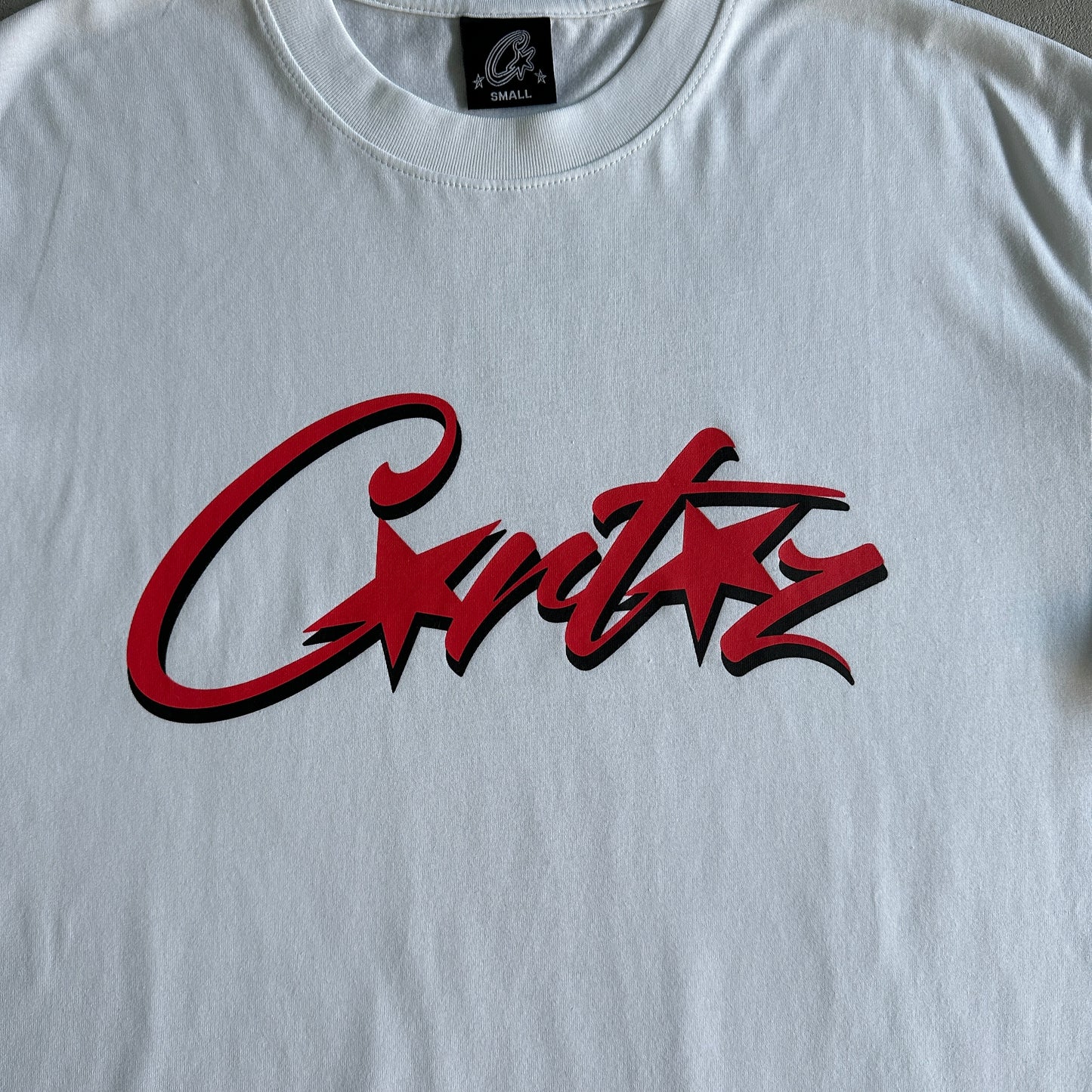 Corteiz Allstarz Tee White Red
