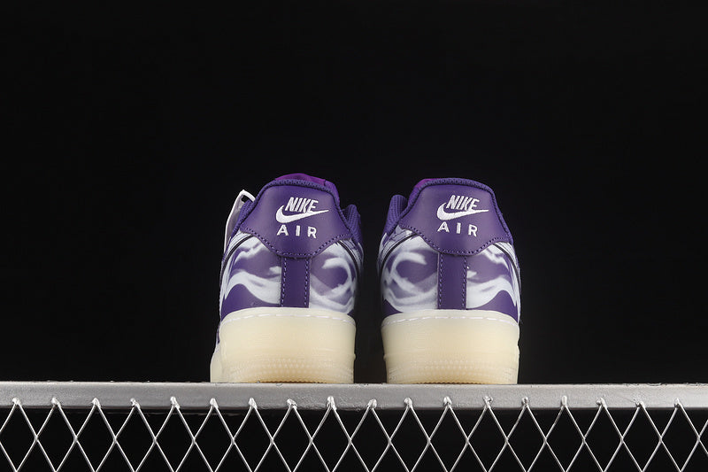 Nike Air Force 1 Low Violet Skeleton Halloween