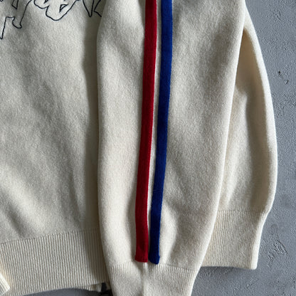 Corteiz Knit-Zip Up Fleece Cream