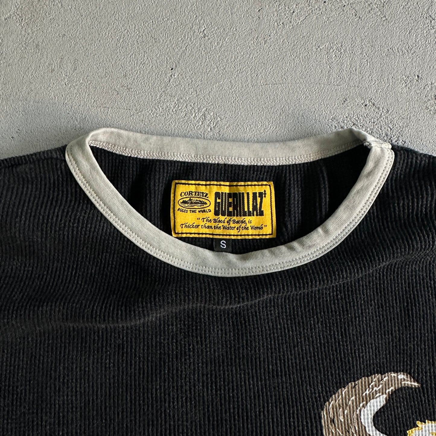 Corteiz Dipset Waffle Longsleeve Black