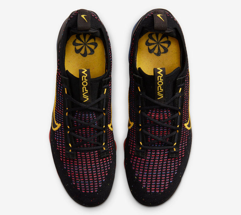 Nike Air VaporMax 2021 Flyknit Black Photo Blue Crimson Gold