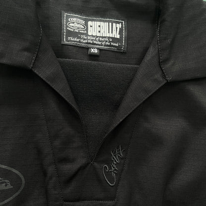 Corteiz Guerillaz Drilltop Triple Black