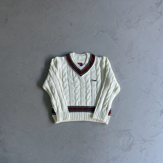 Corteiz Winbledon Knit Sweater White
