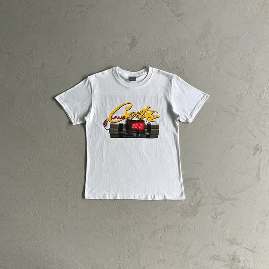 Corteiz Timebomb Tee White