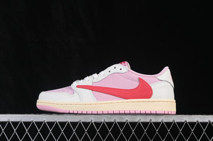 Jordan 1 Retro Low Travis Scott Sail Tropical Pink