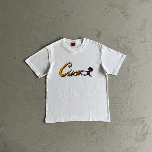 Corteiz Chainsaw Tee White