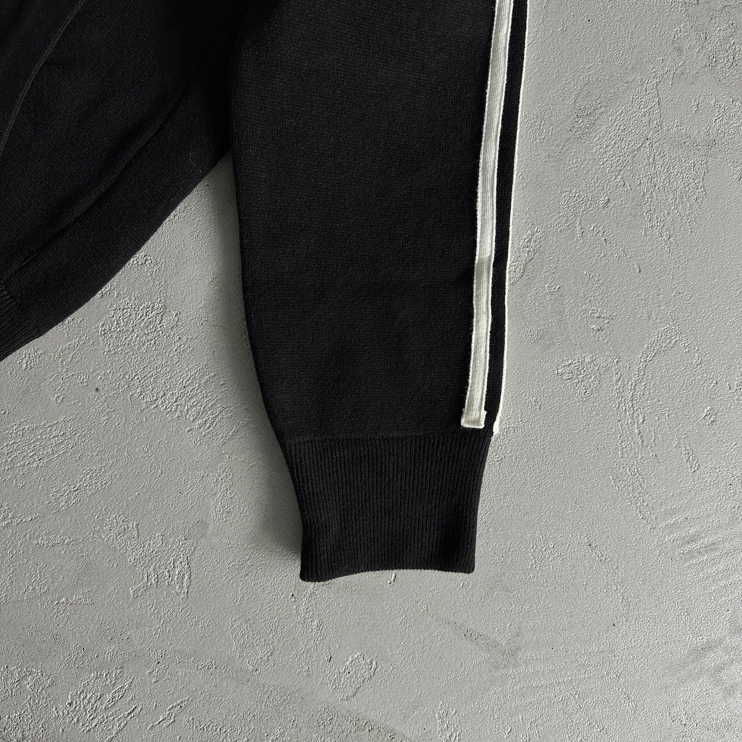 Corteiz Knit-Zip Up Fleece Black