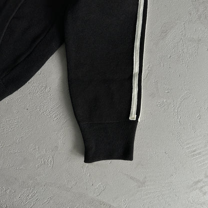 Corteiz Knit-Zip Up Fleece Black