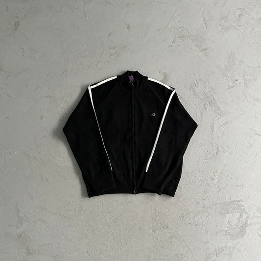 Corteiz Knit-Zip Up Fleece Black