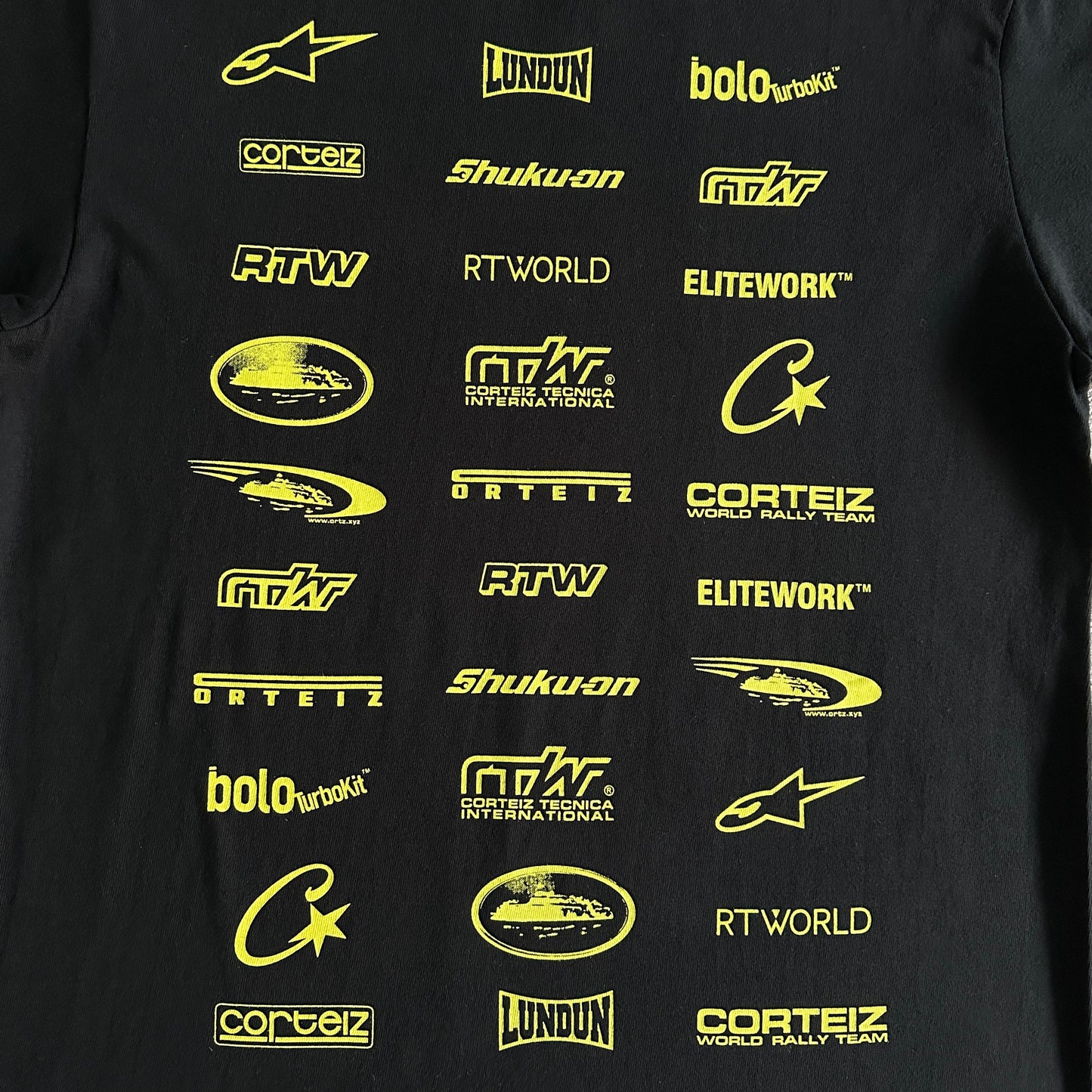 Corteiz Rally Vinylz Tee Black