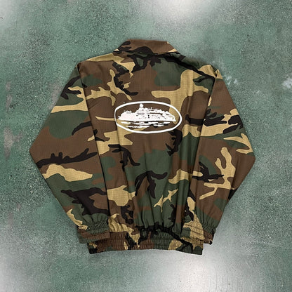 Corteiz Guerillaz Drilltop Woodland Camo