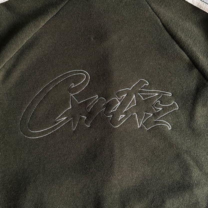 Corteiz Knit-Zip Up Fleece Olive