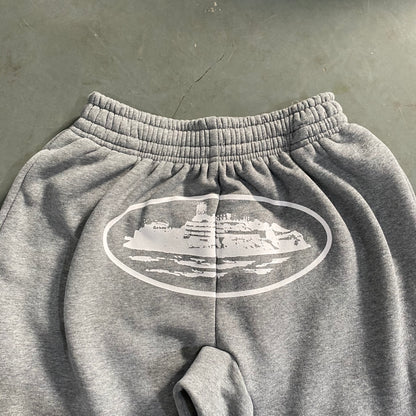 Corteiz Alcatraz Bottoms Grey White