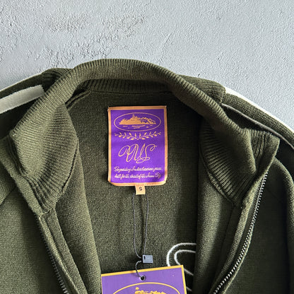 Corteiz Knit-Zip Up Fleece Olive