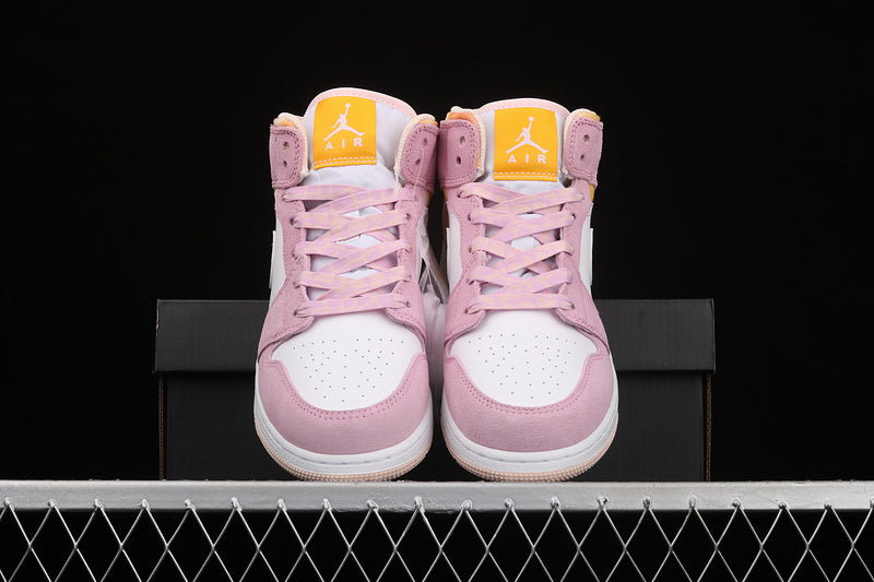 Jordan 1 Mid Arctic Pink