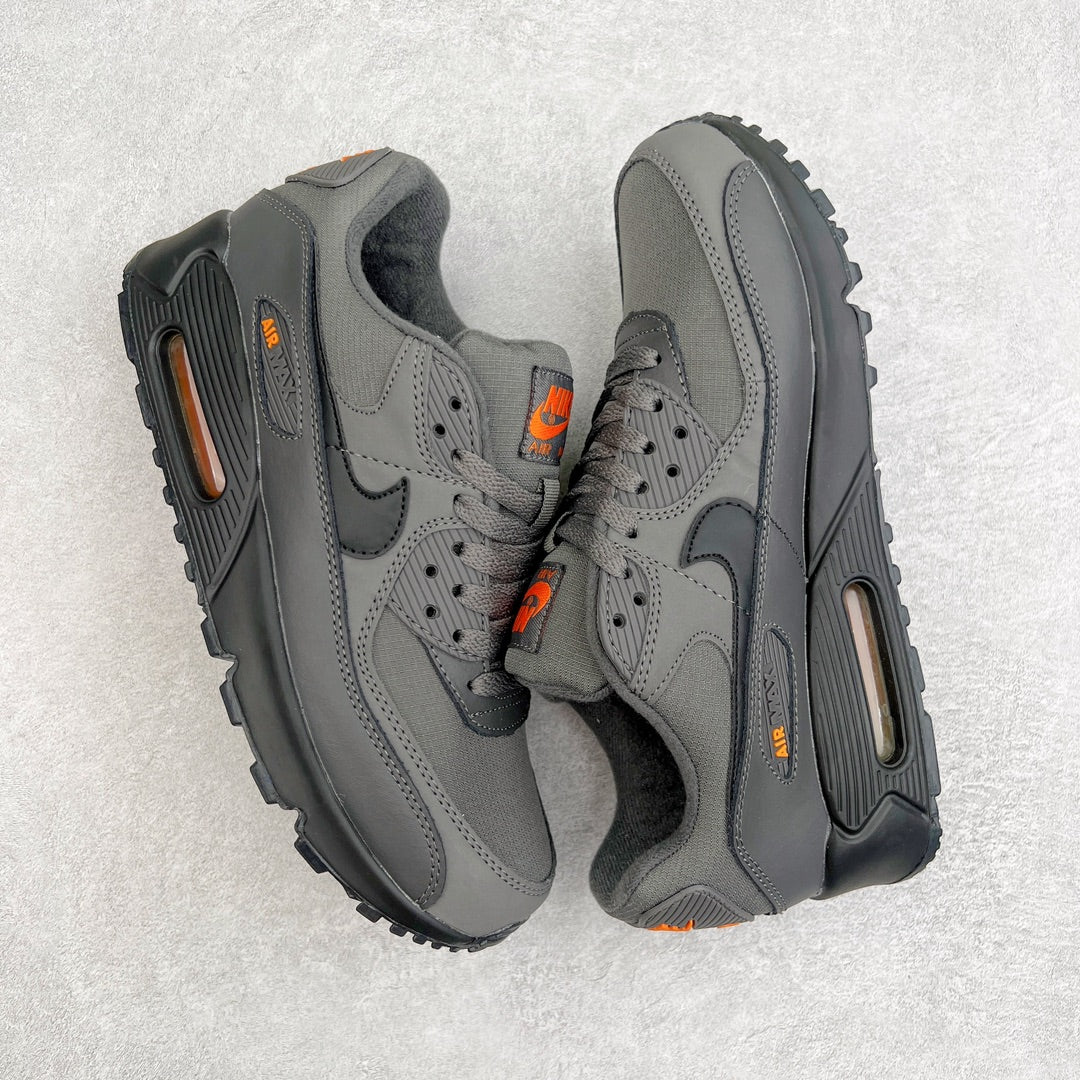 nike air max 90 iron grey total orange