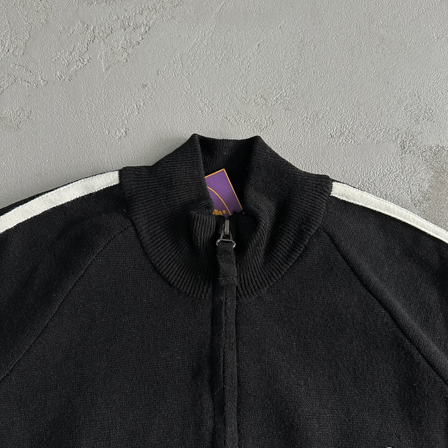 Corteiz Knit-Zip Up Fleece Black