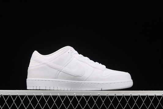 Nike Dunk Low Dover Street Market Triple White Velvet