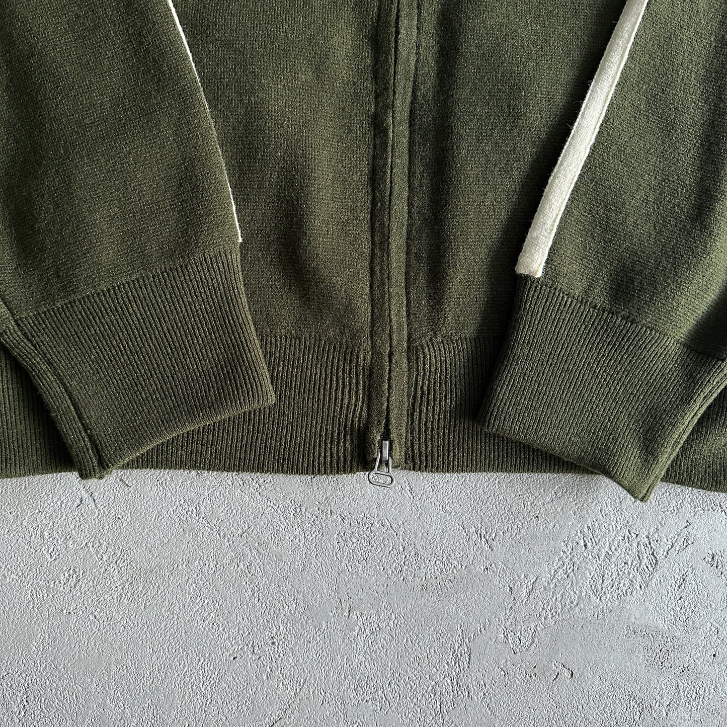 Corteiz Knit-Zip Up Fleece Olive