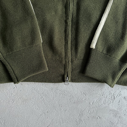 Corteiz Knit-Zip Up Fleece Olive