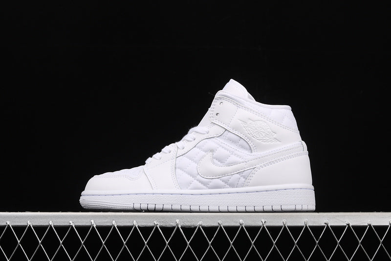 Jordan 1 Mid Quited White