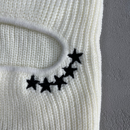 Corteiz 5 Starz Knit Bally White
