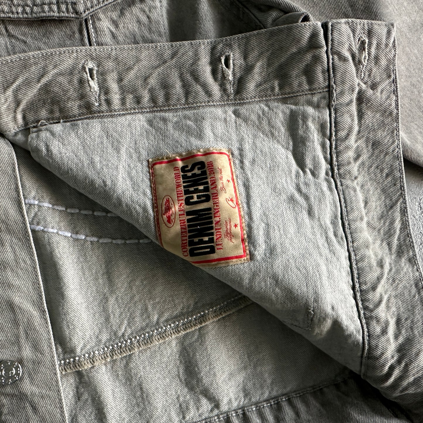 Corteiz C-Star Denim Trucker Jacket Grey